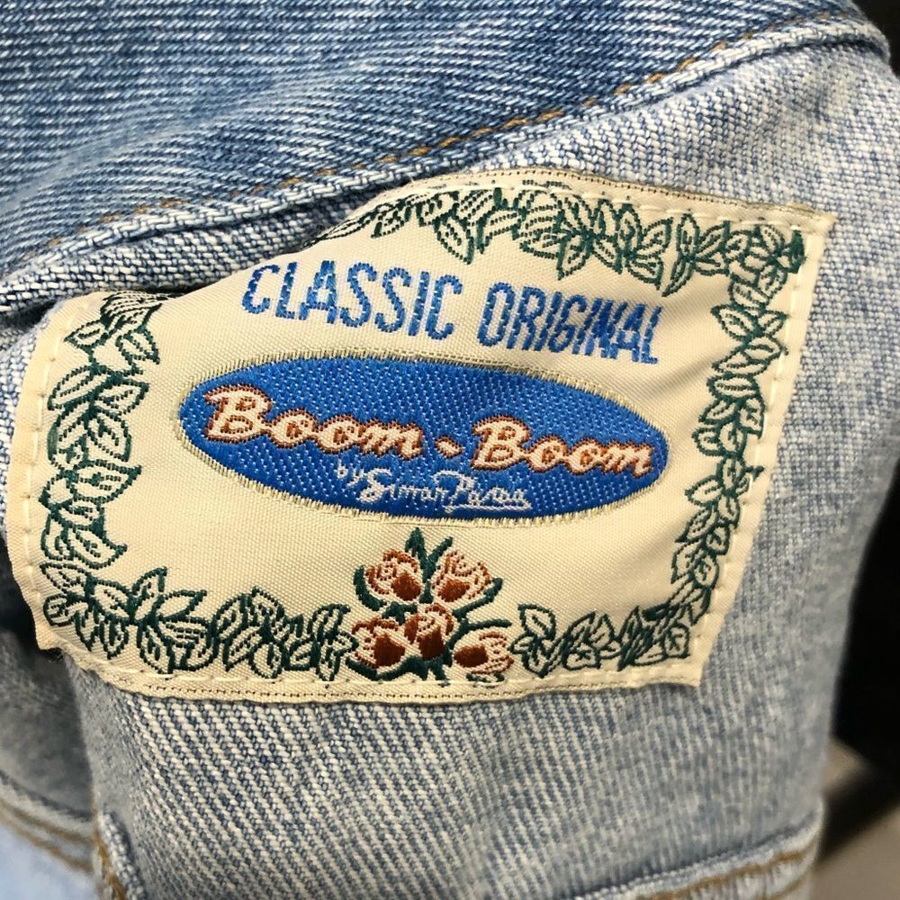 Vintage Boom Boom Classic Original gold studded denim vest - Picture 5 of 11